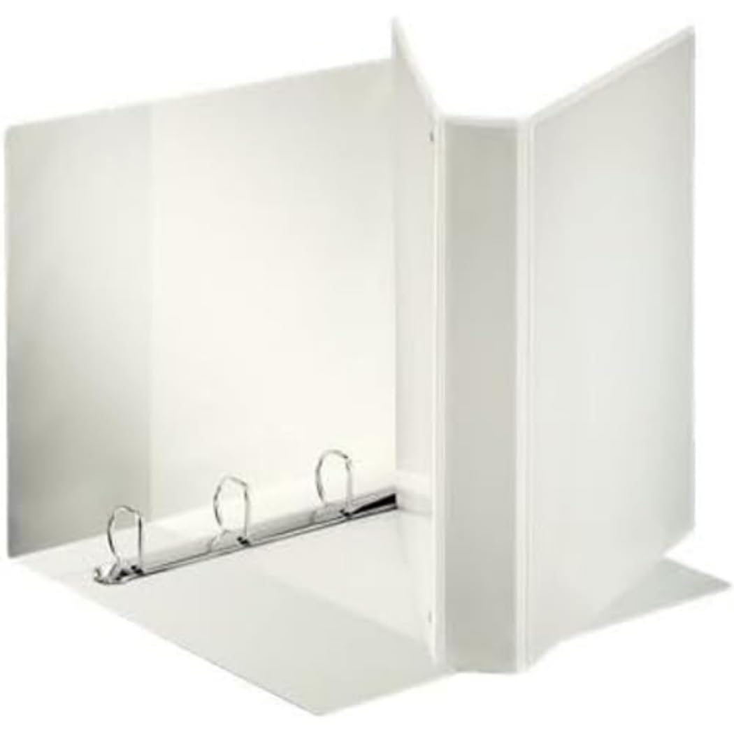ESSELTE 394756000 Display Folder Polypropylene (3 Pockets) with Rings 4-30 - D - f.to Maxi - White