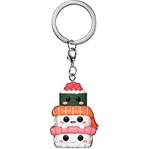 Funko POP! Keychain: Funko Foods – Sushi Trio – Figura in vinile da collezione – Idea regalo – Prodotto ufficiale – Giocattoli per bambini e adulti – Modello di figura per collezionisti