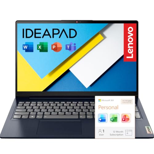 Image of Lenovo IdeaPad Slim 3i • 15.6 inch FHD Business Laptop • Microsoft Office 365 • 2026 Edition • Intel N150 CPU • 8GB DDR5 • 128GB SSD • Copilot AI • Windows 11