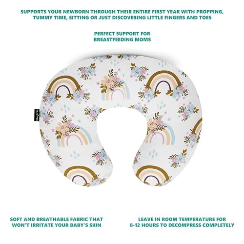 Image of KOSMER ๐๐ข๐ฆ๐ ๐๐ฅ Nursing Pillow for Breastfeeding Newborn Baby | C-Shape Feeding Pillow with Removable Cotton Cover | Tummy Time, Propping & Sitting Support | Baby Feeding Pillow for Mother