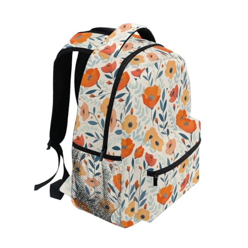 Sac à dos durable léger rouge pour étudiant avec fermeture zippée
