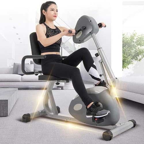 Image of Folding Treadmills Electric Pedal Exerciser for Seniors Portable Fitness Cycle for Arm /Leg Exercise Cycling Trainer Stationary Exercise