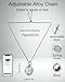 DEERLET for Airtag (1st & 2nd Gen) Necklace,Metal Badge Air Tag Necklace for kids,Adults,Women, 29in Adjustable Alloy Chain with Airtag Holder for Apple Air Tag