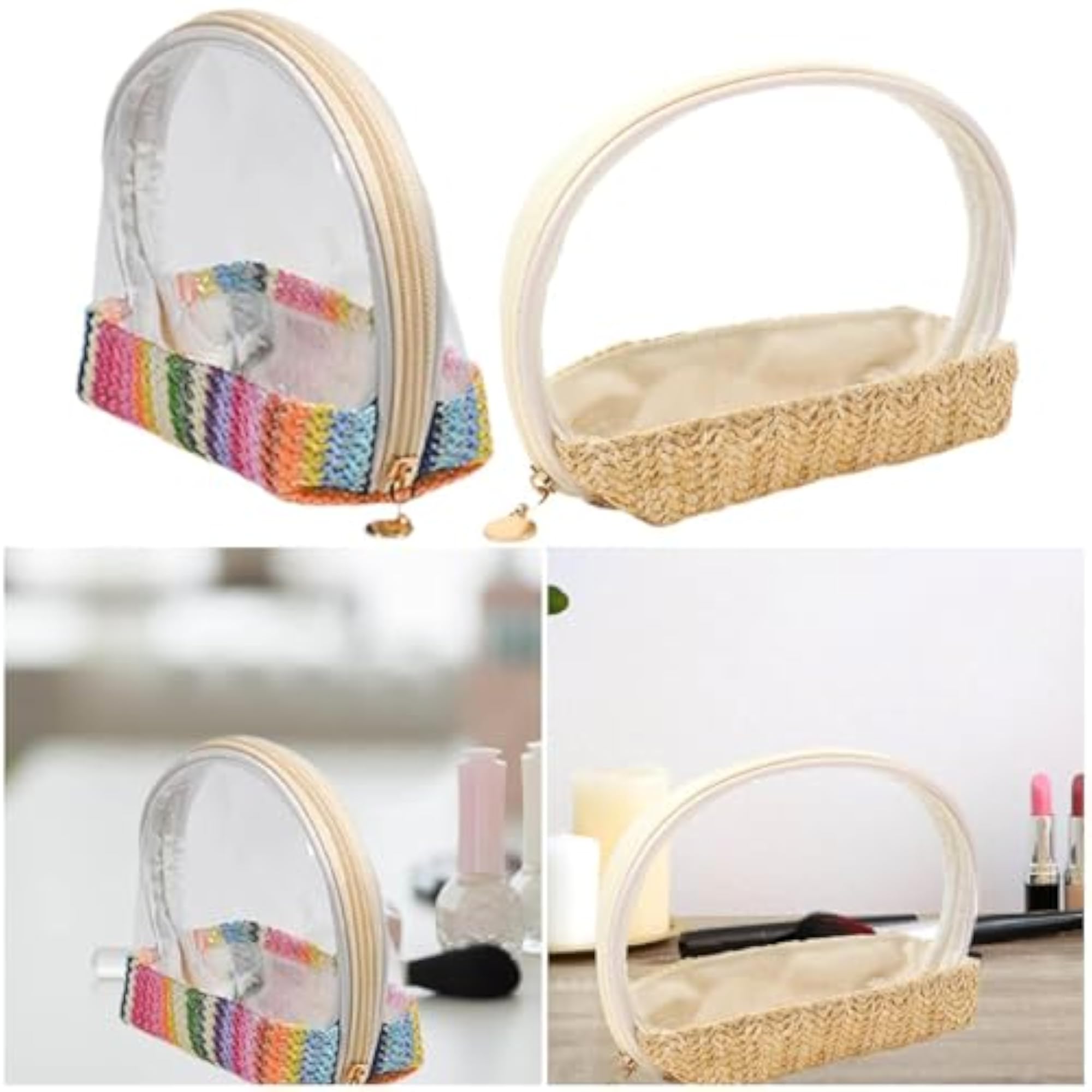 Small Waterproof Makeup Bag, Portable Toiletry Pouch