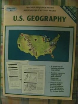 Paperback U.S. Geography: Teacher Resource Pages & Reproducible Activity Pages {Grades 4-6} McDonald McS956 Book