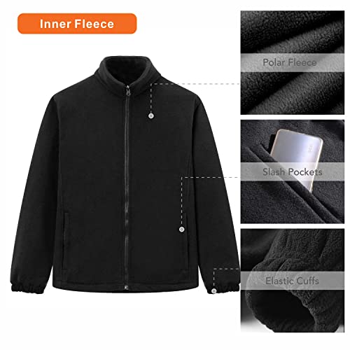 Caparazon Three-In-One High Visibility Reflective Winter Bomber Jacket #TOP4