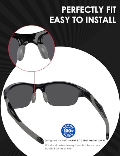 Image of BLAZERBUCK Replacement Sock Kits Earsocks & Nosepieces for Oakley Half Jacket 2.0 XL Sunglass