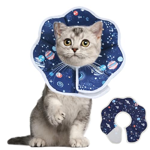 Amesor Cono Suave para Perros,Campana Isabelina Quirúrgica Perros - Protector Anti Mordeduras para Animales Medianos y Grandes Cachorros Gatitos