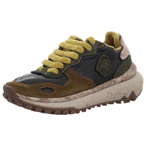 Satorisan - Zapatillas Casual para Hombre - Chacrona Metta - Sneakers Urbanas Cuero Respetuosas, Cómodas y Duraderas - Color Dark Olive - Talla 46