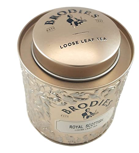 Brodies Tea, Royal Scottish Tea, Loose Leaf Black Tea Caddy Gift Tin Imported From Scotland #TOP3