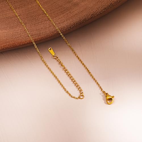 Image of Rubans Demi Fine Stainless Steel Pendant Chain Daily Gift for Women & Girls