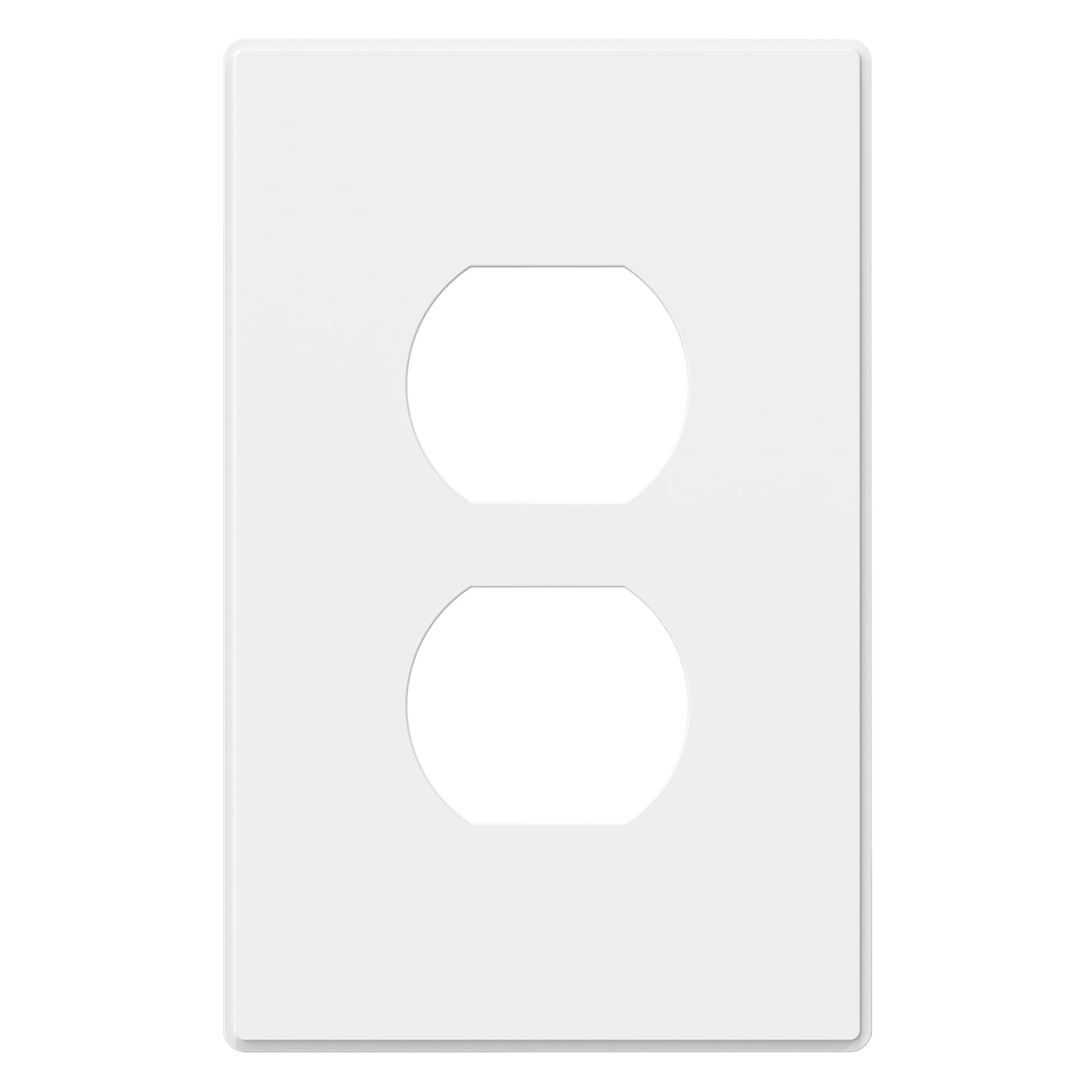AIDA Screwless Outlet Covers - Matte White (10 Pack) -14