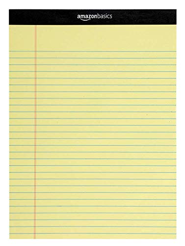 Amazon-Basics-Wide-Ruled-Lined-Writing-Note-Pad-85-inch-x-1175-inch-Canary-600-Sheets-12-Pack-of-50 Amazon-Basics-Wide-Ruled-Lined-Writing-Note-Pad-85-inch-x-1175-inch-Canary-600-Sheets-12-Pack-of-50