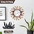 HOBYLUBY 13" Outdoor Thermometer No Batteries Required, Sun Wall Thermometer Outdoor Decorative Outside Thermometers for Patio, Living Room, Garden Greenhouse, Wine Cellar