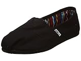 Toms Womens Classics Black/Black Canvas 10002472 Womens 7.5