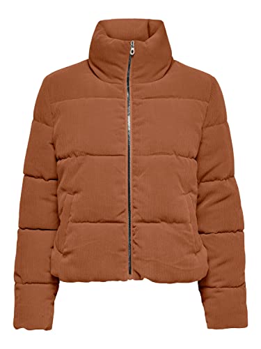 ONLY Women's ONLDOLLY Puffer CC OTW Jacke, Argan Oil/Detail:Baby Corduroy,...