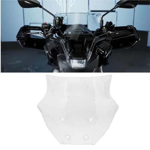 powietrzadeflektor Owiewka szyby przedniej, osłona szyby przedniej pasująca do akcesoriów motocyklowych YAMAHA MT-09 MT09 MT 09 MT09 2024 Deflektor motocykla(Transparent)