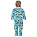Emelivor Trucks Fire Blue Baby Newborn One-Piece Clothes Infant Footed Pjs with Zipper for Girls Boys Kids