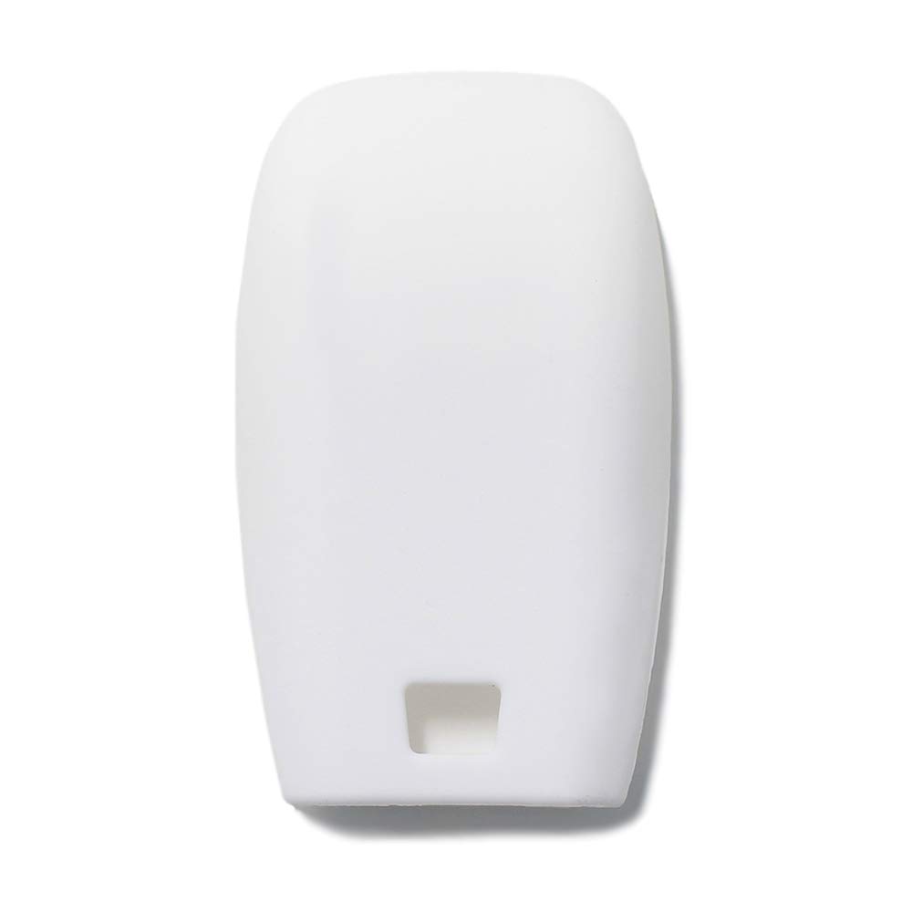 Key Case Silicone Car Remote Control 3 Keys Keyless-Entry (see compatibility in pictures) E-Class 2017 E200 E300 S-Class 2018 S450 S550e S560 S63 AMG S65 AMG (White) - Image 2