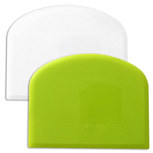 Flexible Plastic Dough Cutter Scraper Set