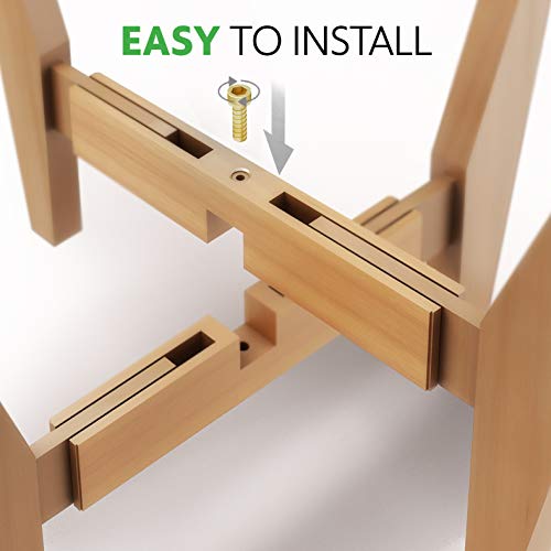 Makony Adjustable Plant Stand (8 To 12 Inches), Beech Wood Mid Century Modern Indoor Plant Stand, Fit 8 9 10 11 12 Inch Pots Wooden Flower Pot Holder-Display Rack/Shelf (Beech Wood, 2 Pack) #TOP5