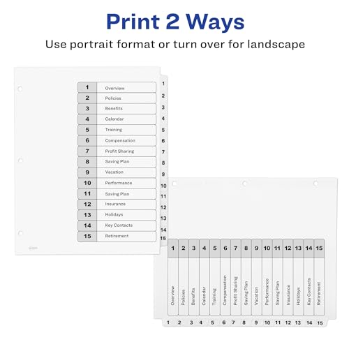 Intercalaires Avery Ready Index pour ne plus perdre de temps dans ses dossiers - 3