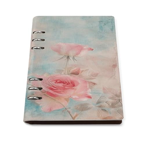 FekiLoot Retro Shabby Chic Notebook A5 Binder Planner Notebook 6