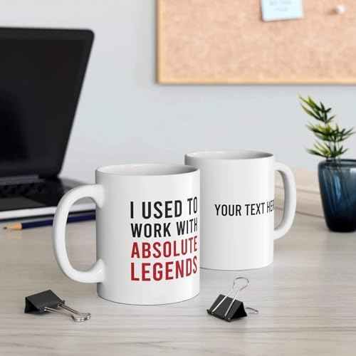 Image of Panvola Personalized I Used To Work With Absolute Legend Customized Coworker Retirement New Job Goodbye Workplace Office Colleague Coffee Mug 11 oz 11oz