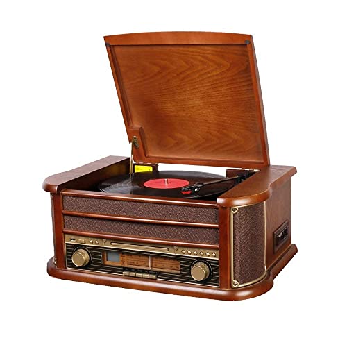 Tourne-disques, boîte à Musique Platine Vinyle nostalgique en Bois sans Fil avec AM, FM, CD, Enregistrement MP3 sur… - Les Beatles, Paul McCartney, John Lennon, RIngo Starr, George Harrison Tourne-disques, boîte à Musique Platine Vinyle nostalgique en Bois sans Fil avec AM, FM, CD, Enregistrement MP3 sur…