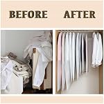 5-Pack Dust-Proof Hanging Garment Bags - PEVA Breathable Clothing Protectors with Full Zipper, Clear Storage Covers for Wardrobe & Closet Organization (100x60cm)