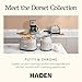 Haden 12 Cup Programmable Drip Coffee Maker Coffee Machine Bundled with Dorset 2 Slice Wide Slot Stainless Steel Toaster, Putty & Chrome