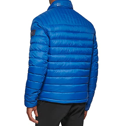Image of Tommy Hilfiger Mens Embroidered Logo Puffer Jacket