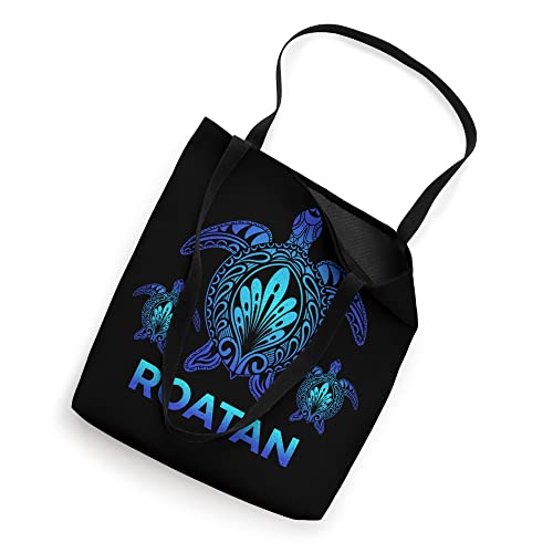 Bolso Tote Souvenir Roatan Honduras Azul Ocean miniatura 2
