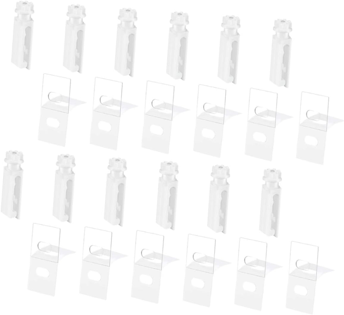 MAGICLULU 48sets Vertical Blind Replacement Tabs Easy Install Repair Parts for Window Blinds Compatible Vertical Vanes Convenient