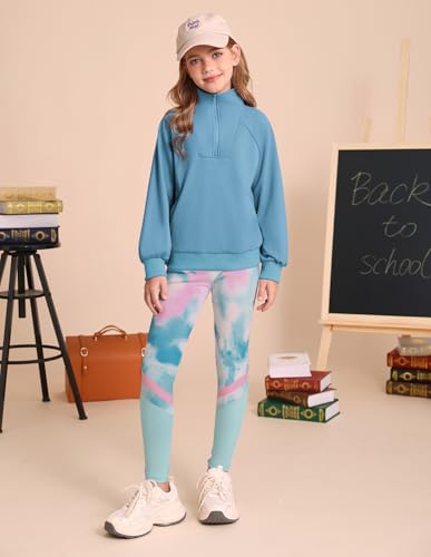 GRACE KARIN Girls Fall Outfit Teen 2 Piece Sweatshirt Sweatpant Back To School Tracksuit Fashion Cute Clothes Size 6-124