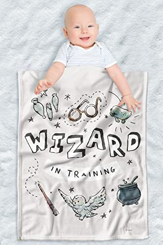 Image of Harry Potter Lightweight Baby Blanket, 30"X40", Wizard in Training Unisex for Infants Girls & Boys