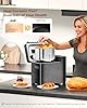 KBS Premium 2LB Convection Bread Maker Dual Heaters, 710W Stainless Steel 17-in-1 Bread Machine Healthy Ceramic Pan, Nut Dispenser,Touch Panel, 3 Loaf Sizes 3 Crust Colors, 15H Timer,Low Noise,Recipes