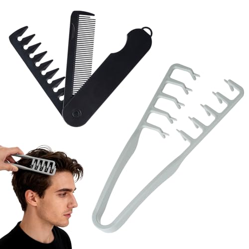 Peines para cabello texturizador y volumizador, set 2 piezas miniatura 1