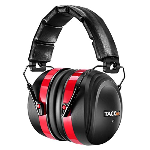 TACKLIFE Hearing Protection, SNR 34dB Noise Cancelling Ear Muffs for Kids Adults, Foldable Comfortable Ear Protection for Gun Range, Hunting, Sports Events, Lawn Mower, Work, Studying, Autism, HNRE1