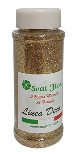 Glitter finkornig, färgad glitter i burk 100 gr. ( 12 färger tillgängliga) (Guld)