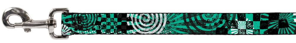 Correa para Mascotas con Hebilla Baja, Color Verde, 1,5" de Ancho