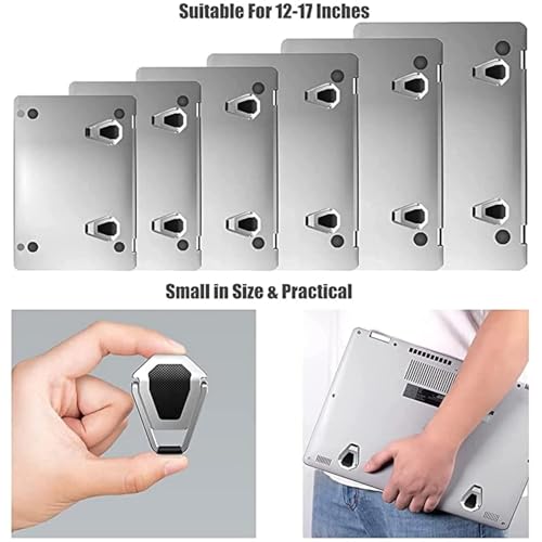 Image of SOOPII Laptop Stand for Desk, Portable Anti-Slip Keyboard Riser, Zinc Alloy Keyboard Stand, Computer Stand Compatible with MacBook Air /Pro, 10-15.6 Inches Laptops and Keyboards (JDL-15)