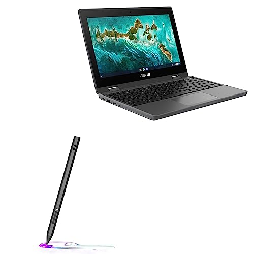 BoxWave Stylus Pen Compatible with ASUS Chromebook Flip CR1 (CR1100) - DynaScript USI Active Stylus, Electronic USI Stylus with Ultra Fine Tip - Jet Black
