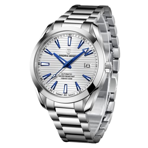 Pagani Design PD-1688 40mm Japan NH35A Automatic Movement 100M Waterproof Dive Sapphire Stainless Steel Aqua Terra White Dial and Bracelet Mechanical Analog Watch (B09WDXB3BW) Amazon Price History, Amazon Price Tracker