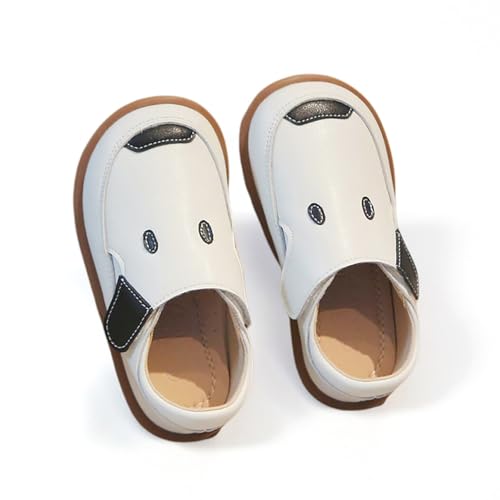 Image of Toddler Boys Closed Toe Sandals, Breathable Leather Kids Sandals with Dinosaur Pattern