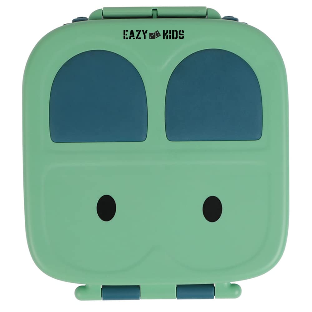Eazy Kids Bento Lunch Box w/t handle- Green