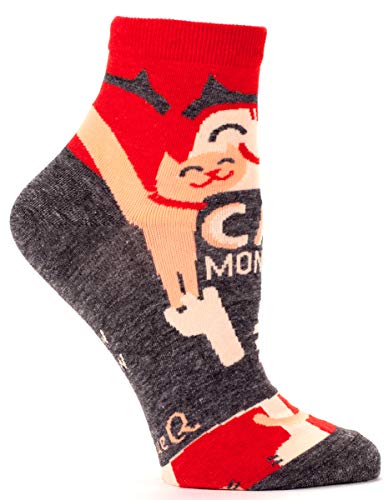 Blue Q Cat Monster Meow Meow Ankle Socks,Multi,One size  Womens Shoe Size 510 ,Cat Monster - Thumbnail 2