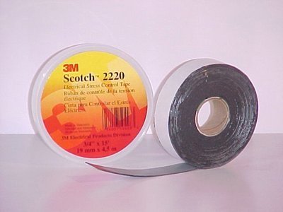 3M Scotch Electrical Stress Control Tape 2220, 3/4 in x 5 feet