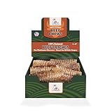 Cal Premium Natural Beef Trachea for Dog (4-6 inch, 15 Pack), 100% USA Sourced and Made, High Protein, Single Ingredient, Engaging Chews (Package May Vary)