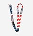 Hoonigan Stars and Strips Lanyard | Premium American Flag, Red, White and Blue Durable Dual Wrist-Band Bracelet and Stylish Necklace Key-Ring Key-Chain for Racing Drifting Car Truck Lovers & More